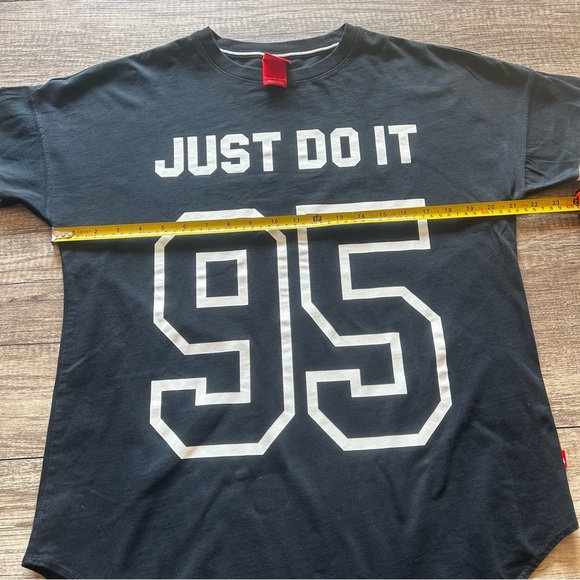 Nike Athletic Just Do It #95 Long Sleeve Shirt Black Men’s Size Large - Picture 4 of 6